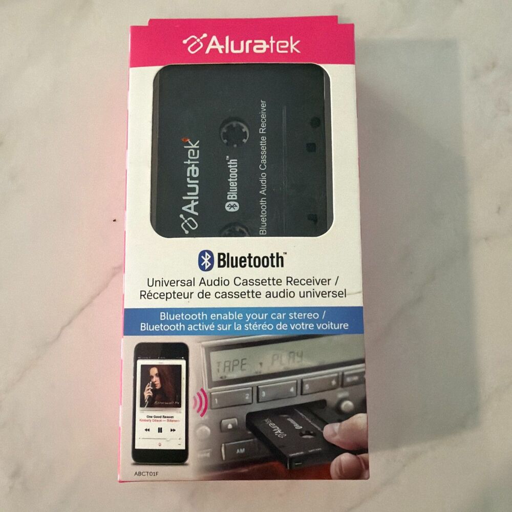 Aluratek Bluetoot Universal Audio Cassette Receiver NIB